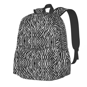 Tribal Baskı Sırt Çantası Zebra Şerit Gençlik Polyester Üniversite Sırt Çantaları Baskı Komik Okul Çantaları Sırt Çantası