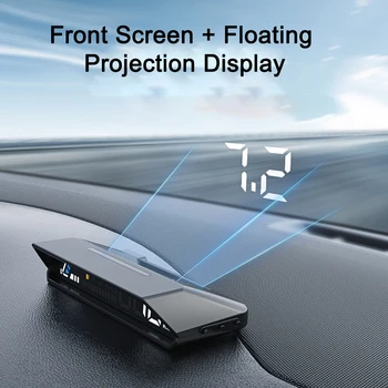 Evrensel Araba Head Up Ekran HUD Göstergesi OBD2 Sürüş Hız Göstergesi araç elektroniği Aksesuarları Siyah ABS Head-Up Ekran