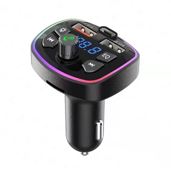 Kablosuz Handsfree Ses Alıcısı Renkli Ortam ışığı MP3 Çalar Ses Alıcısı Bluetooth uyumlu Oto Aksesuarları