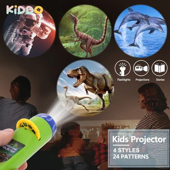 Projeksiyon el feneri çocuk projektör ışık sevimli eğitici karikatür dinozor oyuncak resim ışık yatmadan öğrenme eğlenceli oyuncaklar