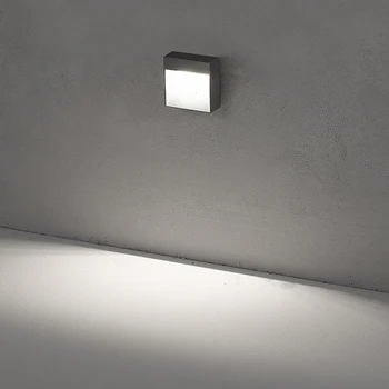 Yüzeye monte LED merdiven lambası Adım Ayak Su Geçirmez Duvar Lambası Açık Bahçe Koridor IP65 220V 110V 6W 12W Köşe