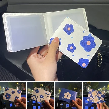 Sevimli Baskı Ultra İnce Sürücü Lisans Çantası PU Deri Kapak Araba Sürüş Belgeleri İçin kimlik kartı tutucu Çanta Cüzdan kart tutucu