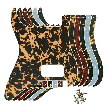 Feıman Kaliteli Gitar Pickguard - ABD 11 Vida Delikleri Strat Floyd Rose Tremolo Köprü Humbucker Tek H Scratch Plaka