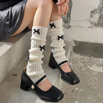 Kış Örme sıcak bacak ısıtıcıları kızlar Uzun Çorap bot paçaları Sonbahar Tığ Çorap ilmek diz ısıtıcıları kollu Gotik Çorap