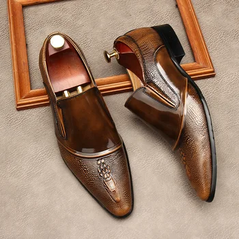 Yeni erkek tasarım ayakkabı lüks yüksek kalite 2023 chaussures ıtaliennes en cuir hommes erkek loafer'lar deri