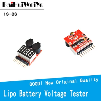 1-8S Lipo / Li-ion / Fe Pil Voltajı 2İN1 Lipo Life LiMn li-ion pil Denetleyicisi Monitör Test Cihazı Alçak Gerilim Sesli Alarm