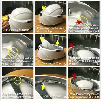 CE Katlanır emniyet kaskı Uygun Katlanabilir Sert Şapka Premium Taşınabilir Katlanır Alev Geciktirici Kask Afet Önleme