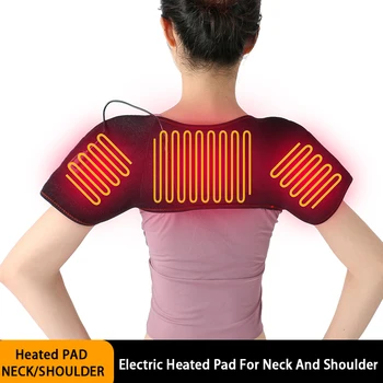 Isıtma pedleri boyun omuz pedleri USB elektrikli masaj omuz ağrısını hafifletir ısıtma yıkanabilir ısıtma pedleri