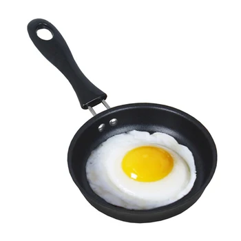 Mini ev kızartma tavası ısıya dayanıklı yumurta kızartma tavası kamp açık pişirme için