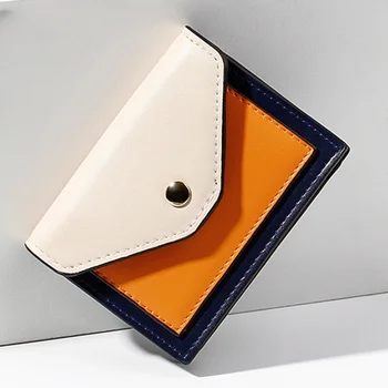 Kadın Cüzdan Kısa Çanta Küçük PU Deri Kredi kartı sahipleri Ince Zarf Kadın Cüzdan Para Cebi Moda el çantası