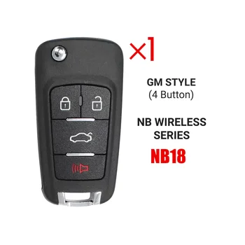 Için KEYDIY NB18 KD Uzaktan Kumanda Araba Anahtarı Evrensel 4 Düğme KD900 / KD-X2 KD MINI / KD-MAX GM Tarzı