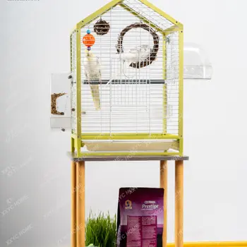 Evcil hayvan Kuş Kafesi Şakayık Özel Villa Papağan Kafesi Metal Ev En İyi Şekil Lüks Görüntüleme Kafesi