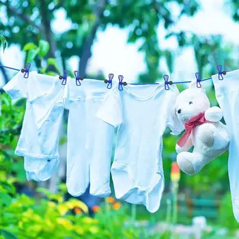 Çamaşır İpi Taşınabilir Çok Fonksiyonlu Elastik Çamaşır Seti Kanca Klipleri Boncuk Kamp Dış Mekan Kullanımı için Güçlü Sıkma