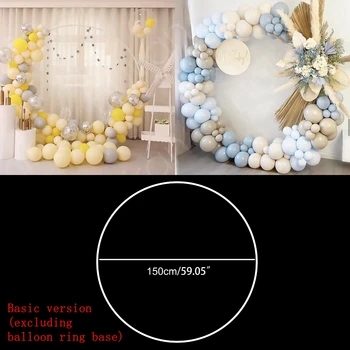 1.2 M Yuvarlak Balon Kemer Kiti Tutucu Yay Balon Daire Çelenk Balon Standı Destek Düğün Doğum Günü Partisi Dekoru Bebek Duş