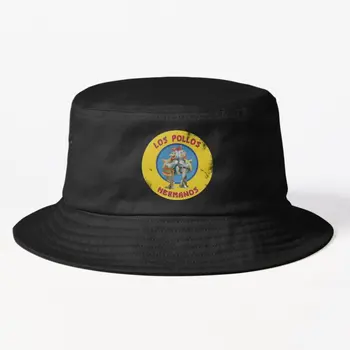 Los Pollos Hermanos Vintage kova şapka kova şapka erkek rahat bahar
 Hip Hop Kadın yaz güneş kapaklar siyah Cheapu Balıkçılar