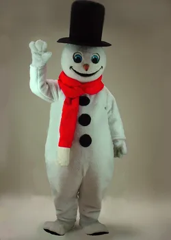Yeni Yetişkin Sıcak Satış Köpük Sevimli Kardan Adam Fantezi karikatür maskot kostümü Peluş Noel süslü elbise Cadılar Bayramı Maskot Kostüm