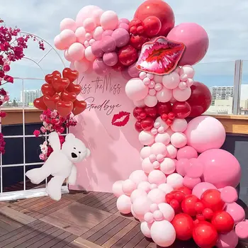 Romantik Kırmızı Balonlar Kalp Lateks Helyum Düğün Balon Doğum Günü Partisi Süslemeleri Çocuklar Yetişkin Sevgililer Günü Topları