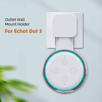 Echo Dot için Duvar Montaj Tutucu Kablo Yönetimi Braketi Alexa Echo Dot için 3rd Nesil Hoparlör Standı Askı Kapalı Ses Kutusu