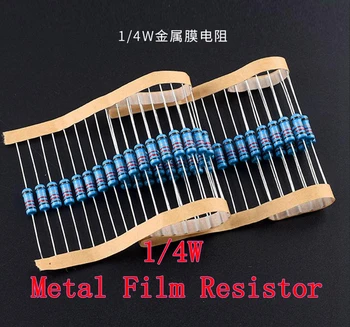 (100 adet) 56 ohm 1/4 W 56R Metal Film Rezistans 56ohm 0.25 W 1 % ROHS