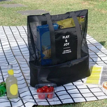 Yeni Termal Yalıtım Çantası El Öğle Yemeği Çantası Faydalı omuzdan askili çanta Soğutucu Piknik Çantası Örgü alışveriş çantası Çanta sıvı gıda Depolama