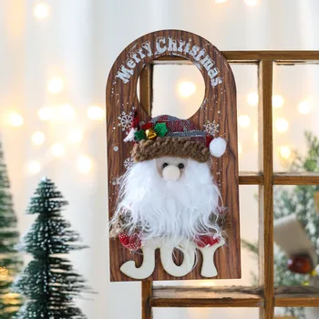 Noel Kapı Dekorasyon Merry Christmas Kapı Tokmağı Askı Ev Asılı Noel Süs Navidad Mutlu Yeni Yıl 2024