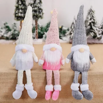 Noel Meçhul Gnome Noel Süsler Merry Christmas Dekorasyon Ev için Navidad Kolye Noel Hediyeleri Yeni Yıl 2024