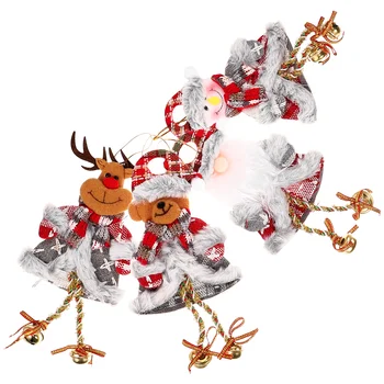 4 Adet Noel Süsler asılı dekorlar Ağacı Noel Bez Dekorasyon Yaşlı Kolye Hediye