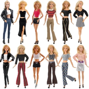 1 Takım Barbie oyuncak bebek giysileri Elbise Moda Etek Parti Kıyafeti Barbie ve 1/6 BJD Blythe ve 30cm Bebek Aksesuarları Kız Hediye çocuk oyuncağı