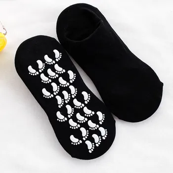 Yeni Kaymaz Yoga Çorap Sapları ile Siyah Renk Hastane Kaymaz Çorap Bayanlar ve Erkekler için Yalınayak Egzersiz