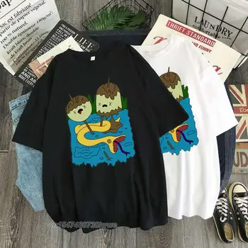 Marceline Ve Prenses Sakız Kawaii Gömlek Komik Tshirt Hediye Tshirt Streetwear Tshirt Artı Boyutu Erkek / Kadın T Shirt 90s