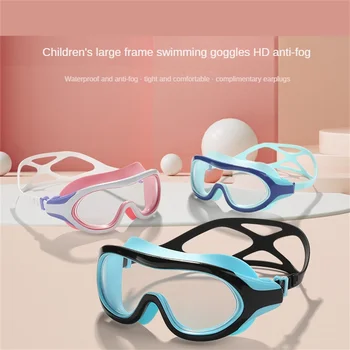 Çocuk yüzme gözlükleri Anti-sis Yüzme Yüksek Kaliteli dalış gözlükleri Silikon Malzeme Ayna Kemer Pratik yüzme havuzu Yetişkin