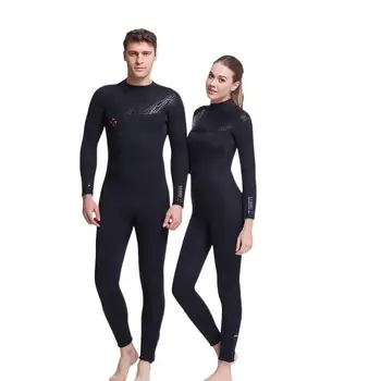 5MM Wetsuit Uzun Kollu Kalın Sıcak dalgıç kıyafeti Kadın Dalış Sörf Denizanası Tam Vücut dalış elbisesi