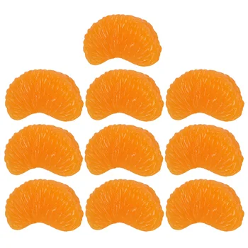 Küçük Hediye Sahte Portakal Dilimleri Modeli Yapay Plastik Simüle Canlı Sahne sahte