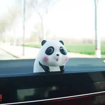 Oto İç Dekorasyon Panda / Kaplan Araba Dikiz Aynası Kolye PVC Oto İç Dashboard Süslemeleri Ev Ofis Masası İçin