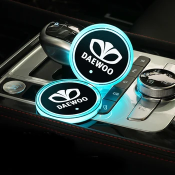 Yedi Renk Araba Sticker İç dekoratif ortam ışığı LED Araba Daewoo DAEWOO için oto Aksesuarları