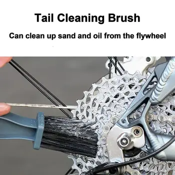 Zincir Dişli Temizleyici Dayanıklı Motosiklet Bisiklet Zinciri Temiz Fırça Kavrama Kolay Motosiklet Bisiklet Zinciri Temizleyici Fırça