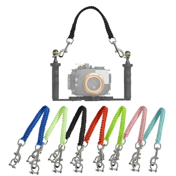 Tüplü Dalış Kolu Halat Kordon Askısı Taşıyıcı Gopro Sony Canon Nikon Kamera Konut Case lamba tutucu Sualtı Fotoğrafçılığı