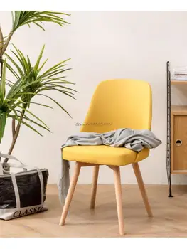 Sandalye Arkalığı Makyaj Koltuğu Soyunma Dışkı Ev Yatak Odası Basit Oturma Odası Dekorasyon Sandalye İskandinav Masa Sandalye Yemek Sandalyesi