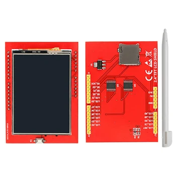LCD modülü TFT 2.4 inç TFT LCD ekran Arduino UNO için R3 Kurulu ve destek mega 2560 Dokunmatik kalem, UNO R3