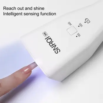 Dayanıklı tırnak kür lambası Hafif Otomatik indüksiyon Mini UV LED tırnak ışığı Manikür Kurutma Makinesi UV LED tırnak lambası Hızlı Kuru