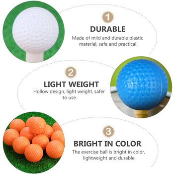 Golf Eğitim Topu Pratik Kapalı İçi Boş Uygulama Golf Topları Hollow-out Plastik Aksesuarları