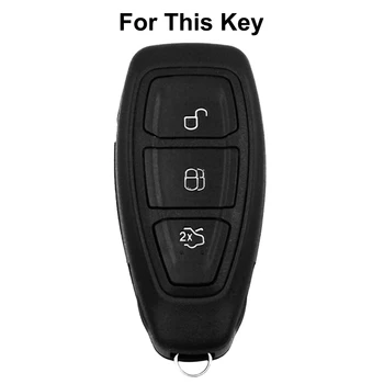 OEMASSİVE Oto uzaktan anahtar kapağı kılıfı Fob Kauçuk Koruma Cilt Ford Fiesta Mondeo İçin Büyük C-Max Kuga B-Max C-Max Galaxy S-Max
