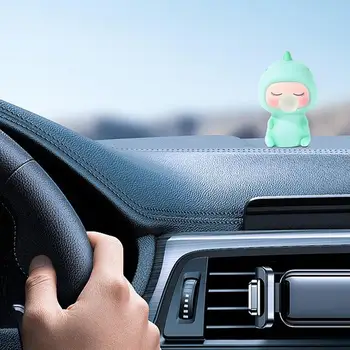 Araba Dashboard Süs Karikatür Kabarcık Süslemeleri Araba İç Aksesuarları İçin Dinozor şeklinde dikiz aynası Süs Araba