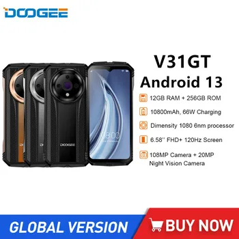 DOOGEE V31GT Sağlam Akıllı Telefonlar 6.58 İnç FHD IPS Ekran 5G Termal Görüntüleme Sistemi Octa Çekirdek 12GB + 256GB Android 13 Cep Telefonu