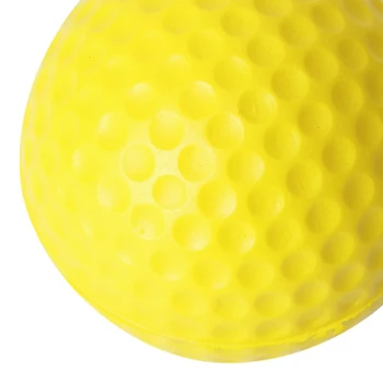 30 Adet Sarı Yumuşak Elastik Kapalı Uygulama PU Golf Topu