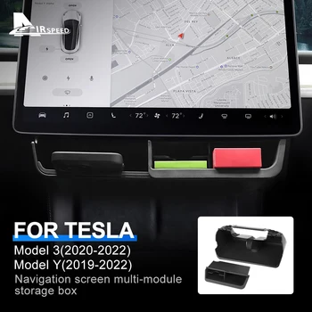 Tesla Modeli 3 2020-2023 Model Y 2019-2023 Trim Telefon LHD RHD Araba Navigasyon Ekran Çok modülü saklama kutusu Oto Aksesuarları
