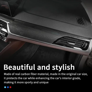 karbon fiber trim için BMW G30 G38 pano paneli iç 2018-2021 aksesuarları