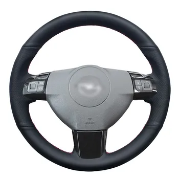 El Dikiş Siyah Suni Deri Araç direksiyon kılıfı Opel Astra (H) 2004-2009 Zaflra (B) 2005-2014 Signum 2004-200