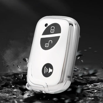 Moda TPU Araba Anahtarlık Kapak Kılıf Shell Tutucu Sticker BYD S6 S7 G3 L3 M6 L6 E6 F0 F3 3 düğme Akıllı Uzaktan Anahtar