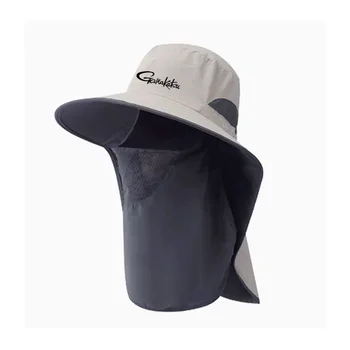 2023 Yeni Gamakatsu Şapka Yaz İnce Güneş Koruma balıkçı şapkası Su Geçirmez Pelerin Şapka Maskesi Çıkarılabilir Şapka Balıkçı Geniş şapka